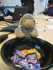 Candy Bowl on office desk